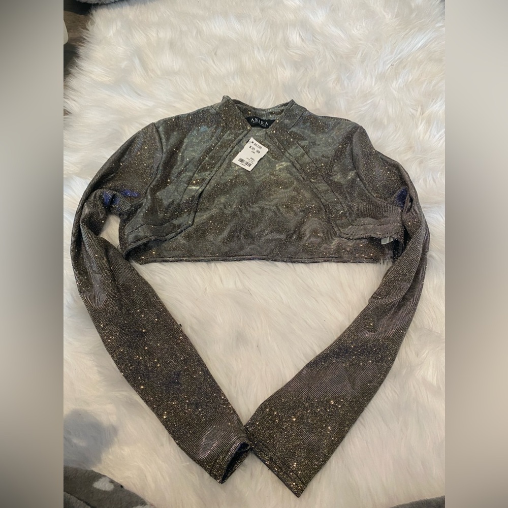 Akira glitter half cover up jacket BRAND NEW NEVER WORN